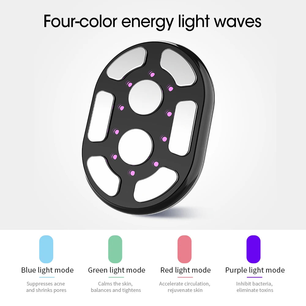Mini Radio Frequency Cosmetic Tool with LED Therapy for Skin Tightening and Rejuvenation