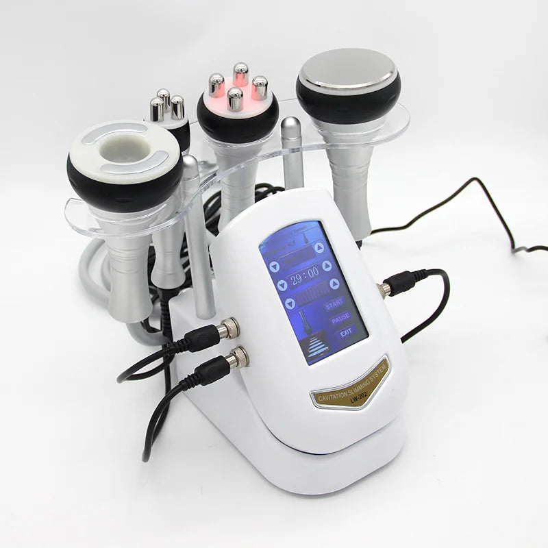 4 in 1 cosmetic device combining fat cavitation, RF, vacuum therapy